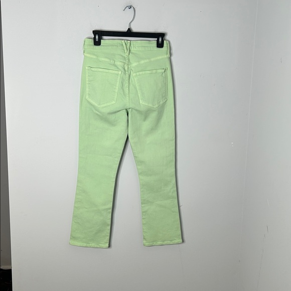 Veronica Beard Carly Kick Flare Pistachio High Rise Crop Jeans - Picture 6 of 7